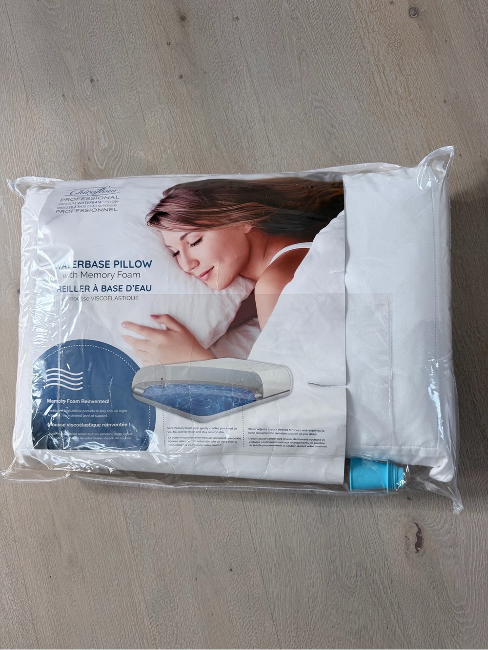 Memory Foam Waterbase Pillow - White size Standard 18”*26”
